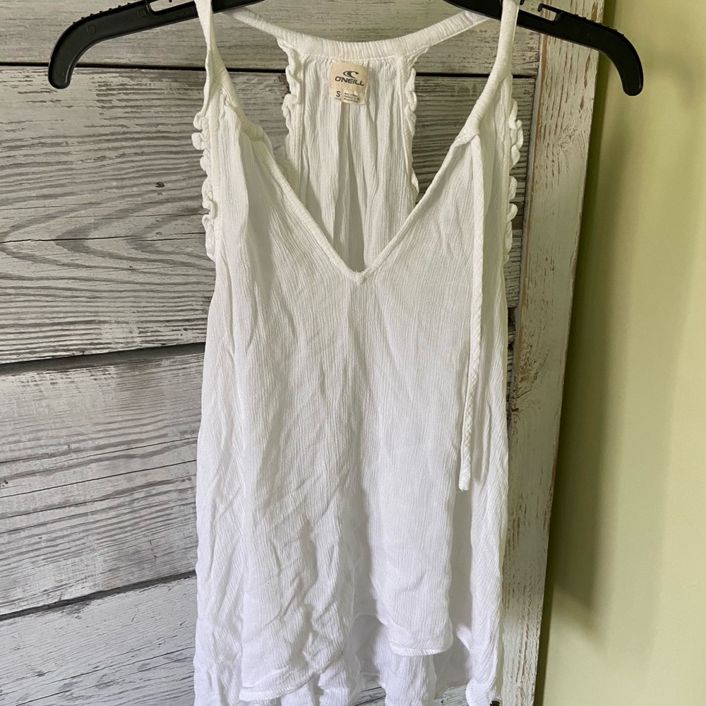 White sleeveless O’Neill top
